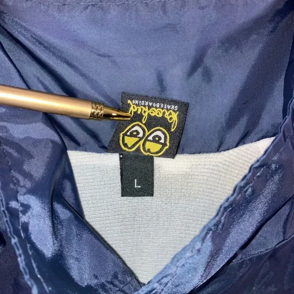 Krooked Skateboarding Jacket Men Large Arketype Coach‎ Windbreaker Nylon Logo - Picture 9 of 12